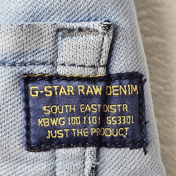 G-Star Raw Denim Jeans Light Wash Revend Super Slim Size 34 Men’s - Picture 12 of 16
